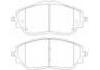 Bremsbelagsatz, Scheibenbremse Brake Pad Set:RGP-256